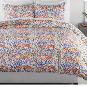Pottery Barn Annabel Watercolor Dot Duvet Cover in Multi-Color